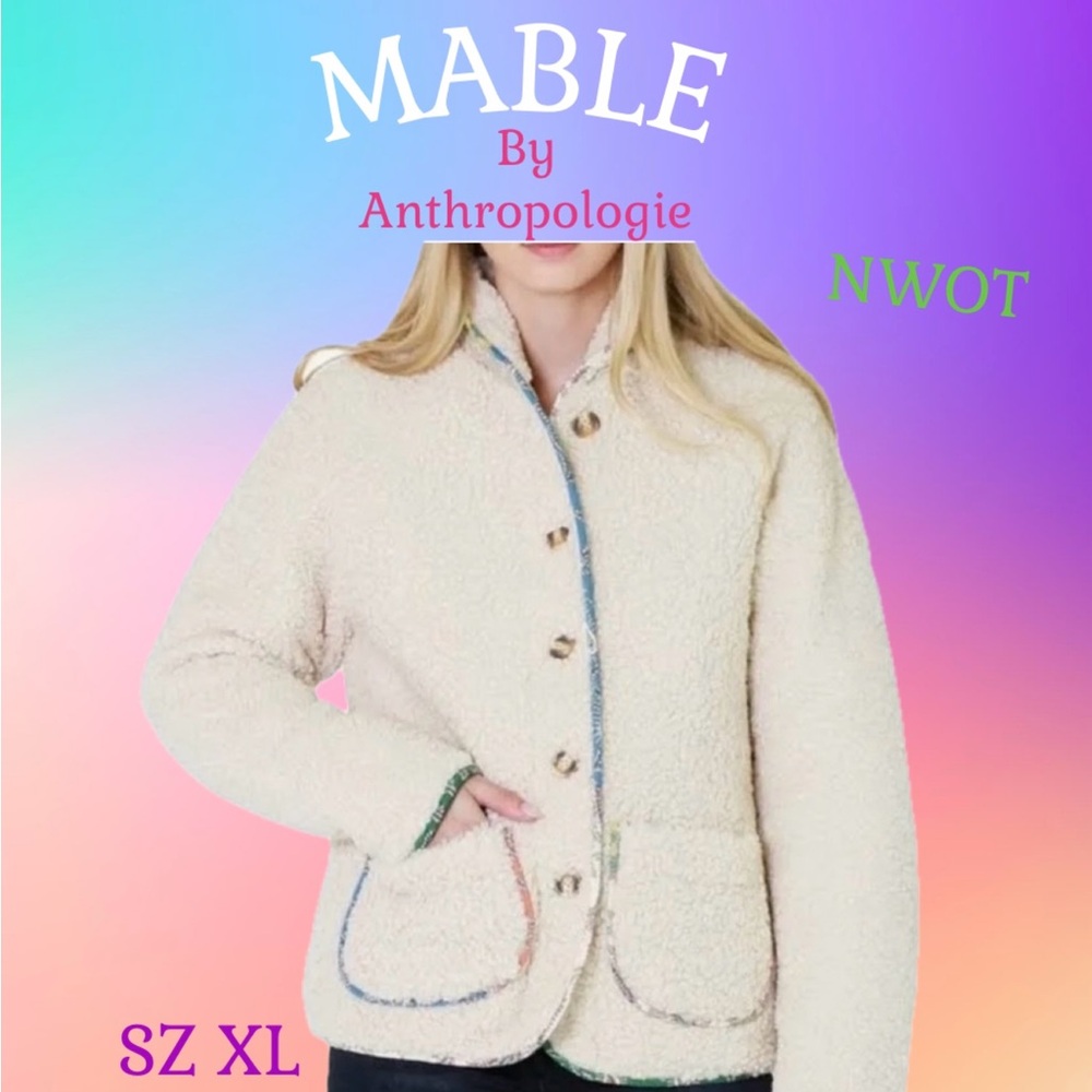 Mabel by Anthropologie sherpa coat